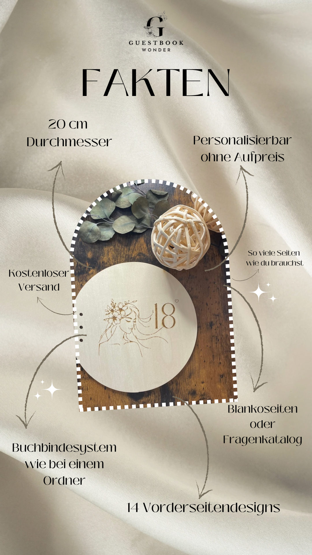 Gästebuch Geburtstag (personalisiert ohne Aufpreis)